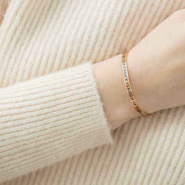 Be The Unique Version Of Yourself - Quote Bracelet - Mantra Bracelet Bracelet Brother & Sisters